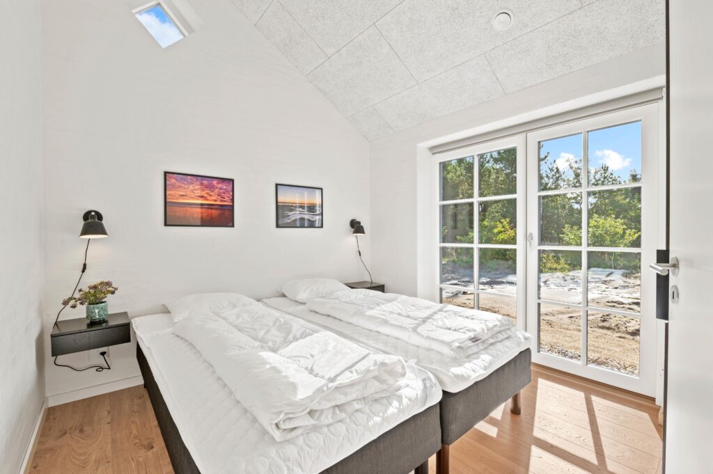 Soveværelse med dobbeltseng